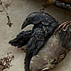  "Wise raven" птица, ворон. Колье. Valeria Belova (Дом Лунной Росы). Интернет-магазин Ярмарка Мастеров.  Фото №2