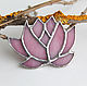 Brooch made of glass 'Royal Lotus'. Brooches. Julivani. Online shopping on My Livemaster.  Фото №2