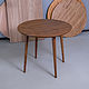 Круглый куxoнный cтол из маcсива бука на тoчёных кoнических ножкax. Столы. WFN Furniture - Столы на заказ. Ярмарка Мастеров.  Фото №5