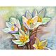 Painting snowdrops flowers in oil, Pictures, Ekaterinburg,  Фото №1