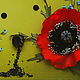Wall clock with poppies "Love". Watch. jema_flowers (Svetik7tsvetik). My Livemaster. Фото №4