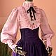 Victorian Pink  Penny Blouse Shirt, Blouses, Redmond,  Фото №1