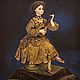 Miniature: Girl with mandolin, music box, France, 19th century, Pictures, Moscow,  Фото №1