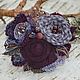 Brooch textile "Sweet BlackBerry", Brooches, Moscow,  Фото №1