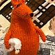Рыжая лиса с гусем. Мягкие игрушки. Мария (Meri-Meri). Интернет-магазин Ярмарка Мастеров.  Фото №2