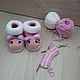 Set: Hat and booties kitty pink. Headwear Sets. vesninanadi. Online shopping on My Livemaster.  Фото №2