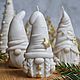 Набор свечей "Гномики Новогодние" пчелиный воск. Свечи. Prima_decor_and_candles. Интернет-магазин Ярмарка Мастеров.  Фото №2