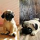 Мопсик Бублик. Мягкие игрушки. Галина Гонцова. Ярмарка Мастеров.  Фото №4