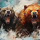 Картина маслом "Два медведя" Картины написанные маслом, Картины, Санкт-Петербург,  Фото №1