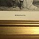 Винтаж: BONAPARTE Старинная гравюра в деревянной раме с золочением Оригинал. Картины винтажные. VERY GOOD DAY. Ярмарка Мастеров.  Фото №4