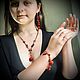 Red Carmen coral bracelet. Bead bracelet. taliaglikman. Online shopping on My Livemaster.  Фото №2