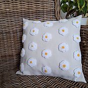 Decorative Embroidered Pillow Flowers