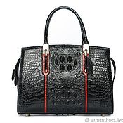 Сумки и аксессуары handmade. Livemaster - original item Handbags for women, made of embossed crocodile skin, in three colors.. Handmade.