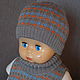 Beanie and bib wool blend yarn 'Box'. Caps. MayaNice. Online shopping on My Livemaster.  Фото №2