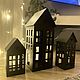 Набор из 3ех домиков, декор из металла. Фигуры садовые. KuusArt (часы, декор, таблички). Ярмарка Мастеров.  Фото №4