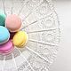 Macaron. Мыло ручной работы. Мыло `Макаруны` мини.  Интернет-магазин Ярмарка Мастеров. Макаруны, мыло печенье. Мыло сладости.