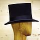 Order Black satin top hat ' Onegin'. Felt Hats Shop. Livemaster. . Cylinder Фото №3