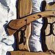 Деревянная вешалка с коваными крючками. Вешалки и крючки. Славянская кузня.. Ярмарка Мастеров.  Фото №4
