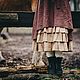 Льняное бохо-платье В шоколаде. Платья. Simply Wear by Di (Prokhorova Diana). Интернет-магазин Ярмарка Мастеров.  Фото №2