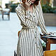 Золотистое платье-рубашка с принтом "Чашечки". Платья. 2Lillys | Две Лилии. Ярмарка Мастеров.  Фото №4