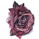 FLOWER brooch rose from the fabric ' mulled Wine'. Brooches. fioridellavita. Online shopping on My Livemaster.  Фото №2