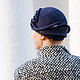 Шляпа клош «Черное море». Шляпы. EDIS | дизайнерские шляпы Наталии Эдис. Ярмарка Мастеров.  Фото №4