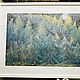 Oil pastel painting forest by moonlight 'In silver' 297h420 mm. Pictures. Larisa Shemyakina Chuvstvo pozitiva (chuvstvo-pozitiva). Ярмарка Мастеров.  Фото №4