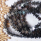 Материалы для творчества handmade. Livemaster - original item Beads 8mm Hematite Black Star. Handmade.