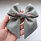 Bow - linen, embroidery Lotus/Water Lily. Hairpins. annetka-ann (annetka-ann). Online shopping on My Livemaster.  Фото №2
