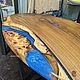 Заказать Овальный стол-река из дерева со смолой. Akutrau Woodworking. Ярмарка Мастеров. . Столы Фото №3
