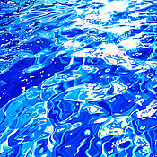 Картины и панно handmade. Livemaster - original item Bright summer blue Sea painting. abstraction. Handmade.