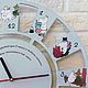 Wall Clock Moomin Trolls Clock for Children's Gift. Watch. Nataly Bardova decor. Интернет-магазин Ярмарка Мастеров.  Фото №2
