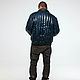 Куртка мужская кожаная Телогрейка Navy 50-54, 70 см. Куртки. BegiMod. Ярмарка Мастеров.  Фото №4