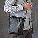 Men's leather crossbody bag ' Marcus', Man purse, Yaroslavl,  Фото №1