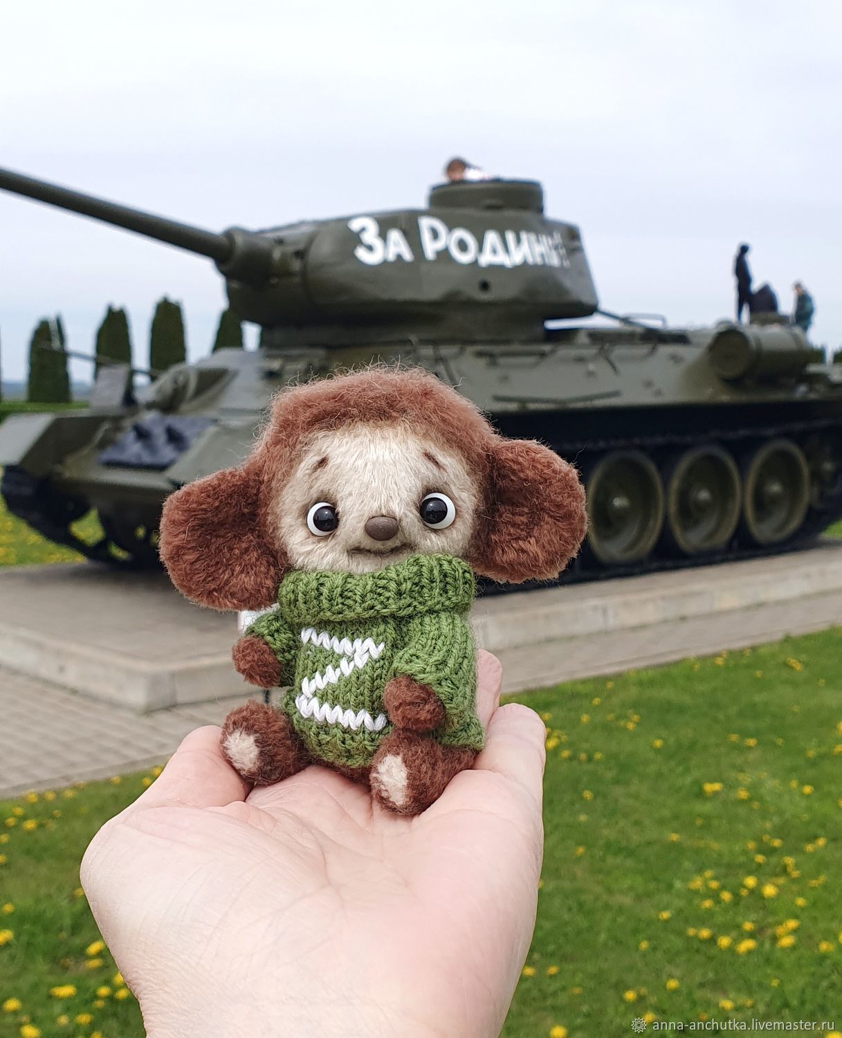 Чебурашка крючком схема