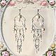 earrings elegant long crystal beads and glass pearls. Earrings. Lybid. Online shopping on My Livemaster.  Фото №2
