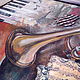 JAZZ - абстрактная картина в технике mixed media. Картины. OLizza. Интернет-магазин Ярмарка Мастеров.  Фото №2