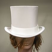 Свадебный салон handmade. Livemaster - original item White male wedding big top hat. Handmade.