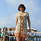 Openwork Beach Tunic Knitted Dress, Lace Cotton Dress. Tunics. Crochet&knit by AzhurLES. My Livemaster. Фото №5