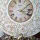 Настенные часы Вальс  Шебби шик в белом. Часы классические. Rimma Vita мастерская Афина. Ярмарка Мастеров.  Фото №4