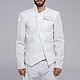 White Leather Jacket. Jackets for men. Lollypie - Modiste Cat. Online shopping on My Livemaster.  Фото №2