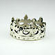 Crown ring made of 925 sterling silver HH0043. Rings. Sunny Silver. My Livemaster. Фото №5