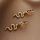 Order Snake Earrings. Stylish spectacular gold earrings. Only_you_byElena. Livemaster. . Earrings Фото №3