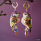 Freesia Bird Earrings. Earrings. Coffeelena. My Livemaster. Фото №4