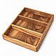 Cutlery tray with three compartments in natural color. Utensils. Foxwoodrus. My Livemaster. Фото №5