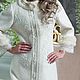 Coat, white coat, fabulous coat, designer coat. Coats. elmdesign (ELMDESIGN). Online shopping on My Livemaster.  Фото №2