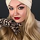 Весенняя чалма из эко замши бежевый. Чалмы. SOFIE ACCESSORIES. Ярмарка Мастеров.  Фото №5
