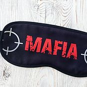 Активный отдых и развлечения handmade. Livemaster - original item Custom Mafia game mask with nickname, club logo, anti-cafe. Handmade.
