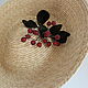 Соломенная шляпа "Sophistication". Шляпы. Hats by 'Ariadne's thread' Atelier. Интернет-магазин Ярмарка Мастеров.  Фото №2