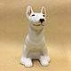 The bull terrier sits a porcelain figurine. Figurines. Veselyj farfor. My Livemaster. Фото №6